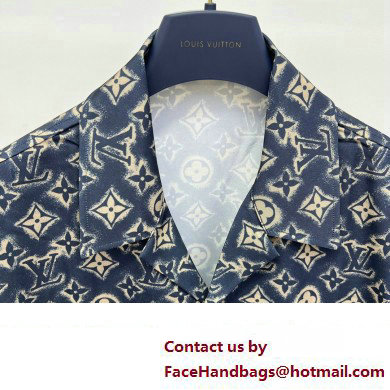 louis vuitton Monogram Silk Short-Sleeved Shirt 2023