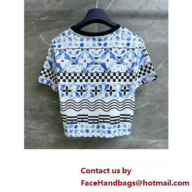 louis vuitton monogram tile crop top 2023