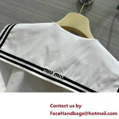 miu miu Sailor poplin shirt white 2023