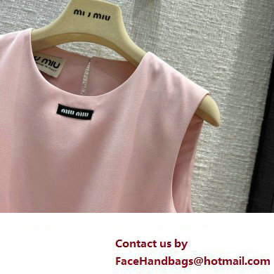 miu miu silk mini dress pink 2023