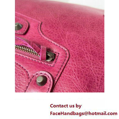 Balenciaga Classic City Large Handbag in Arena Lambskin Fuchsia