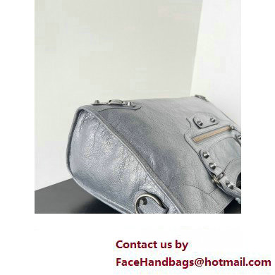 Balenciaga Classic City Large Handbag in Arena Lambskin Gray