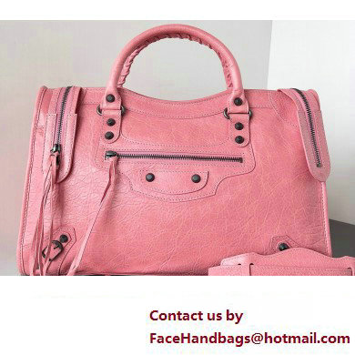 Balenciaga Classic City Large Handbag in Arena Lambskin Pink