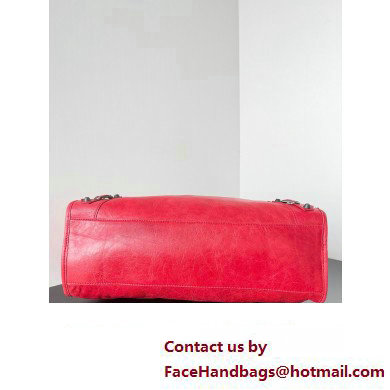 Balenciaga Classic City Large Handbag in Arena Lambskin Red