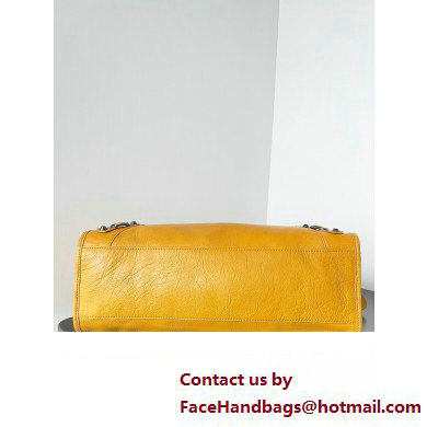 Balenciaga Classic City Large Handbag in Arena Lambskin Yellow