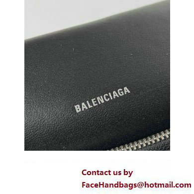 Balenciaga Crush Large Sling Bag in paper calfskin Black/Silver 2023