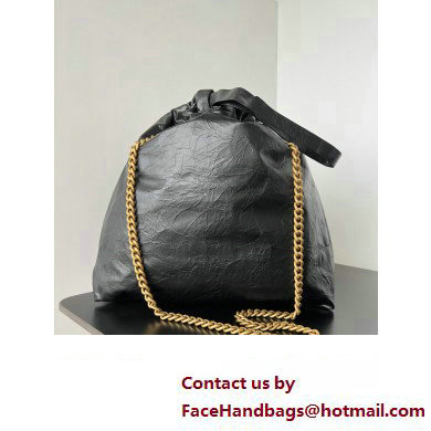 Balenciaga Crush Medium Tote Bag in crushed calfskin Black 2023