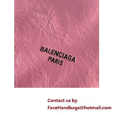 Balenciaga Crush Medium Tote Bag in crushed calfskin Pink 2023