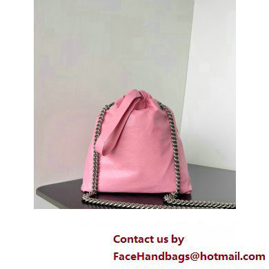 Balenciaga Crush Small Tote Bag in crushed calfskin Pink 2023