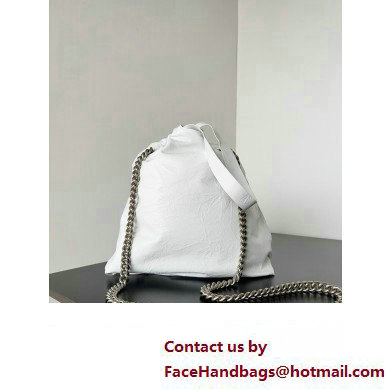 Balenciaga Crush Small Tote Bag in crushed calfskin White 2023