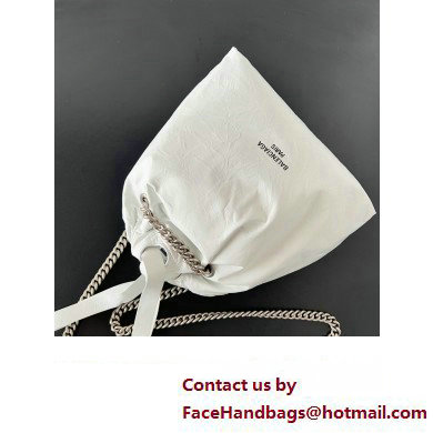 Balenciaga Crush Small Tote Bag in crushed calfskin White 2023