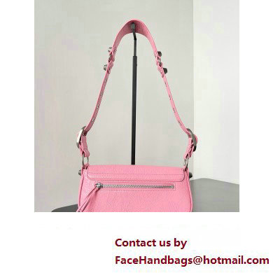 Balenciaga Le Cagole XS Sling Bag in Arena calfskin Pink Spring 2024 - Click Image to Close