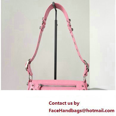 Balenciaga Le Cagole XS Sling Bag in Arena calfskin Pink Spring 2024