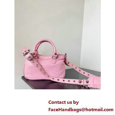 Balenciaga Neo Cagole Small Tote Bag in Arena calfskin Pink 2023