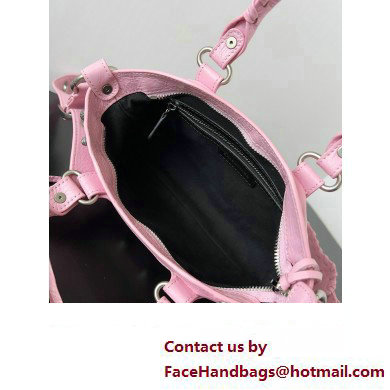 Balenciaga Neo Cagole Small Tote Bag in Arena calfskin Pink 2023