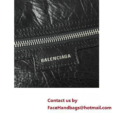 Balenciaga Superbusy Large Sling Bag in Arena calfskin Black 2023