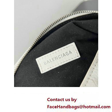 Balenciaga Superbusy Small Sling Bag in Arena calfskin White 2023