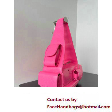 Balenciaga Superbusy XS Sling Bag in Arena calfskin Bright Pink 2023