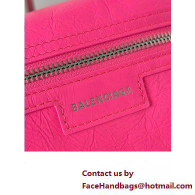 Balenciaga Superbusy XS Sling Bag in Arena calfskin Bright Pink 2023