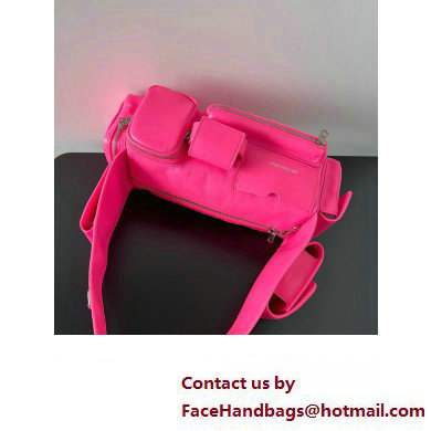 Balenciaga Superbusy XS Sling Bag in Arena calfskin Bright Pink 2023