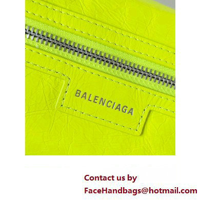 Balenciaga Superbusy XS Sling Bag in Arena calfskin neon yellow 2023