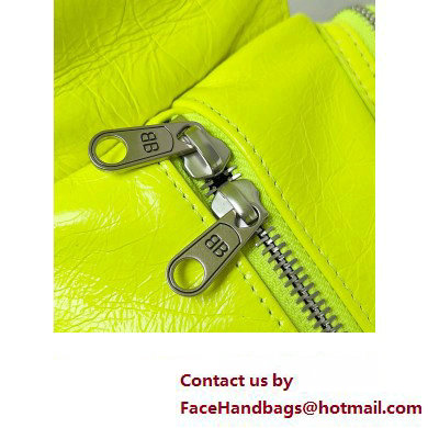 Balenciaga Superbusy XS Sling Bag in Arena calfskin neon yellow 2023