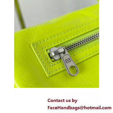 Balenciaga Superbusy XS Sling Bag in Arena calfskin neon yellow 2023