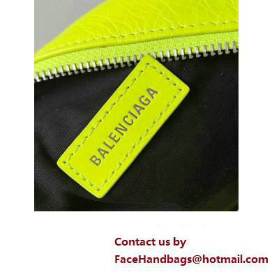 Balenciaga Superbusy XS Sling Bag in Arena calfskin neon yellow 2023