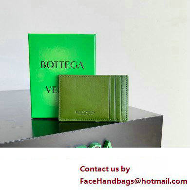 Bottega Veneta Cassette Intreccio leather Credit Card Case Green 2024 - Click Image to Close