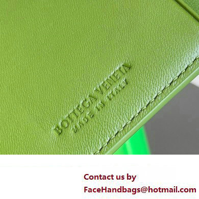 Bottega Veneta Cassette Intreccio leather Credit Card Case Green 2024