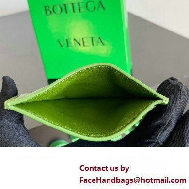 Bottega Veneta Cassette Intreccio leather Credit Card Case Green 2024