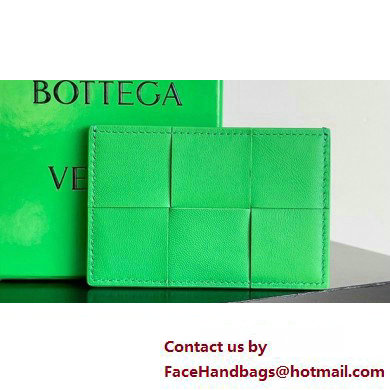 Bottega Veneta Cassette Intreccio leather Credit Card Case PARAKEET 2024