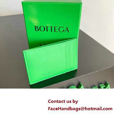 Bottega Veneta Cassette Intreccio leather Credit Card Case PARAKEET 2024