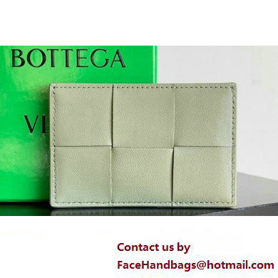 Bottega Veneta Cassette Intreccio leather Credit Card Case TRAVERTINE 2024