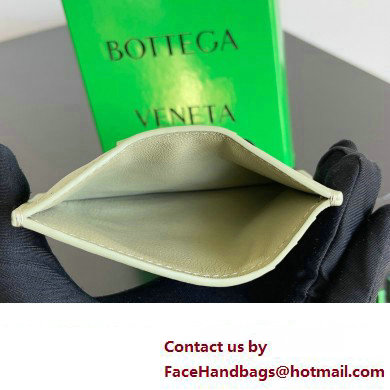 Bottega Veneta Cassette Intreccio leather Credit Card Case TRAVERTINE 2024