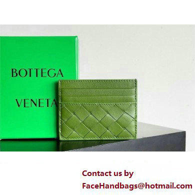 Bottega Veneta Intrecciato Credit Card Case Avocado 2024 - Click Image to Close