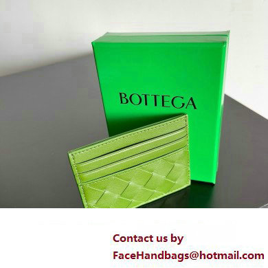 Bottega Veneta Intrecciato Credit Card Case Avocado 2024