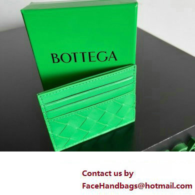 Bottega Veneta Intrecciato Credit Card Case Parakeet 2024