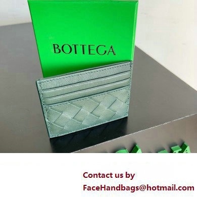 Bottega Veneta Intrecciato Credit Card Case aloe 2024