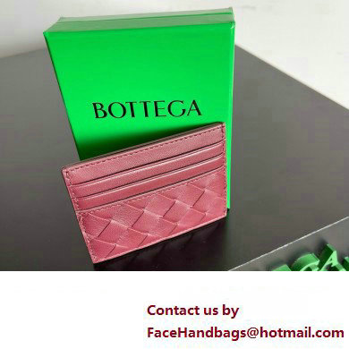 Bottega Veneta Intrecciato Credit Card Case burgundy 2024