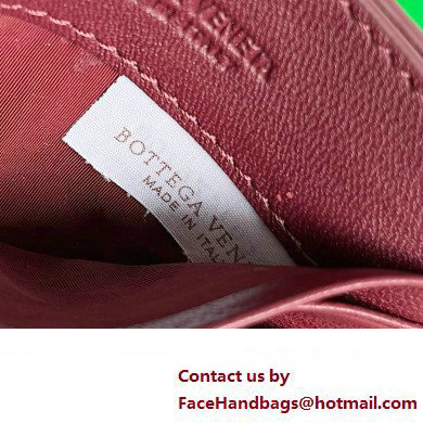 Bottega Veneta Intrecciato Credit Card Case burgundy 2024