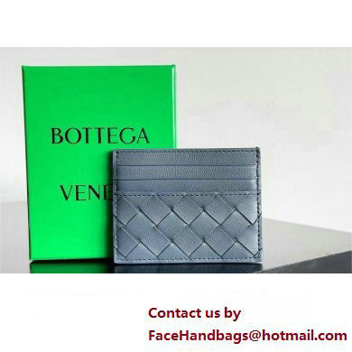 Bottega Veneta Intrecciato Credit Card Case navy blue 2024