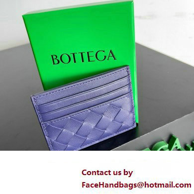 Bottega Veneta Intrecciato Credit Card Case royal blue 2024