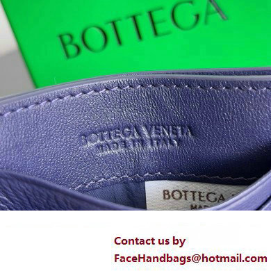 Bottega Veneta Intrecciato Credit Card Case royal blue 2024