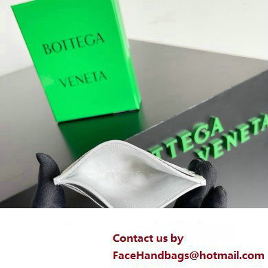 Bottega Veneta Intrecciato Credit Card Case silver 2024