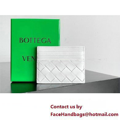 Bottega Veneta Intrecciato Credit Card Case white 2024