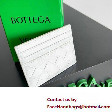 Bottega Veneta Intrecciato Credit Card Case white 2024