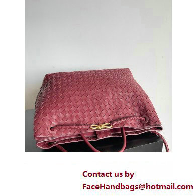 Bottega Veneta Large Andiamo Top Handle Bag in Intrecciato Leather 743575 barolo 2023