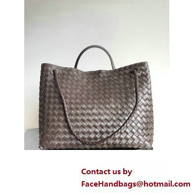 Bottega Veneta Large Andiamo Top Handle Bag in Intrecciato Leather 743575 fondant 2023