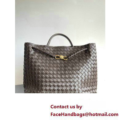 Bottega Veneta Large Andiamo Top Handle Bag in Intrecciato Leather 743575 fondant 2023